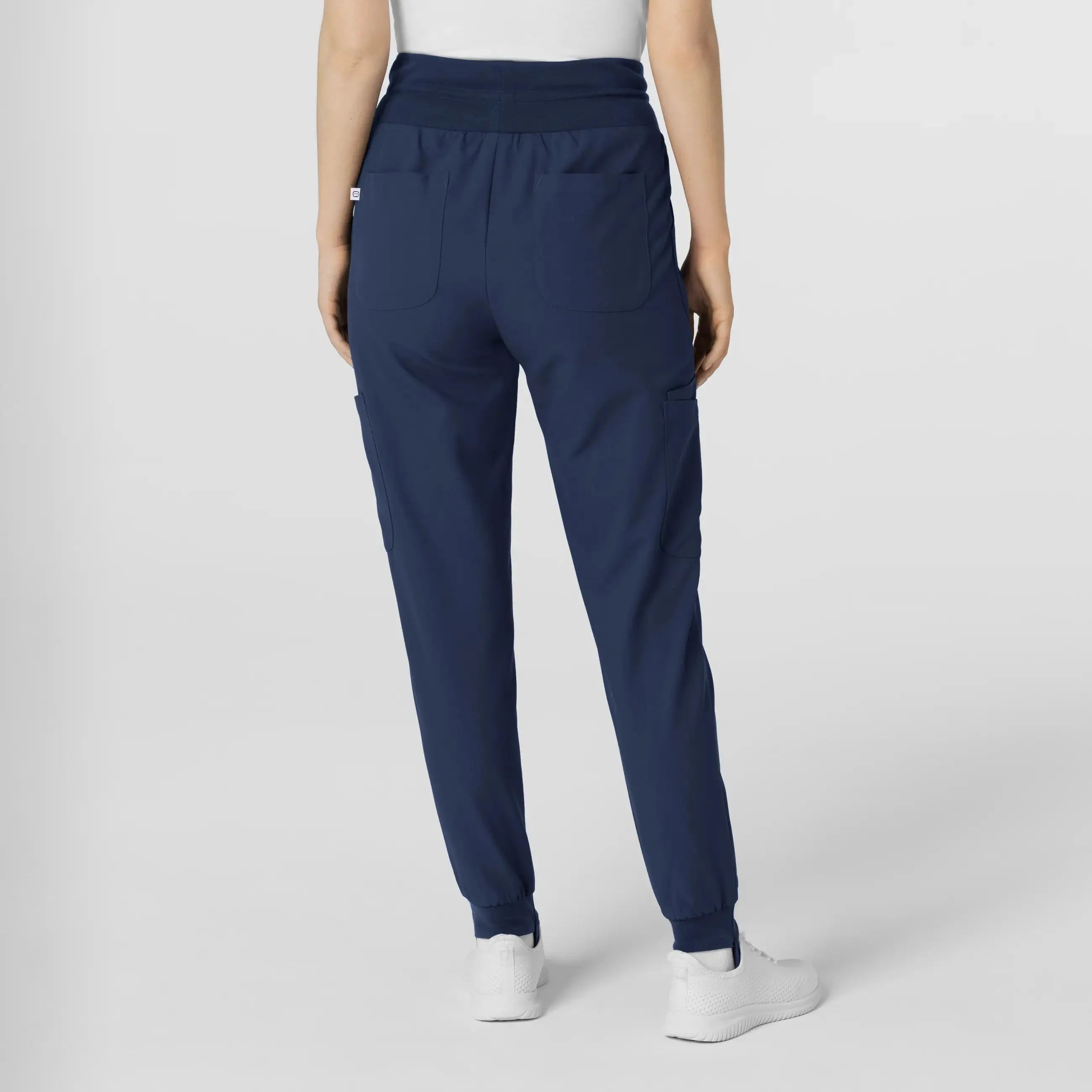 Wink Women's Convertible Stirrup Jogger Scrub Pant - Navy