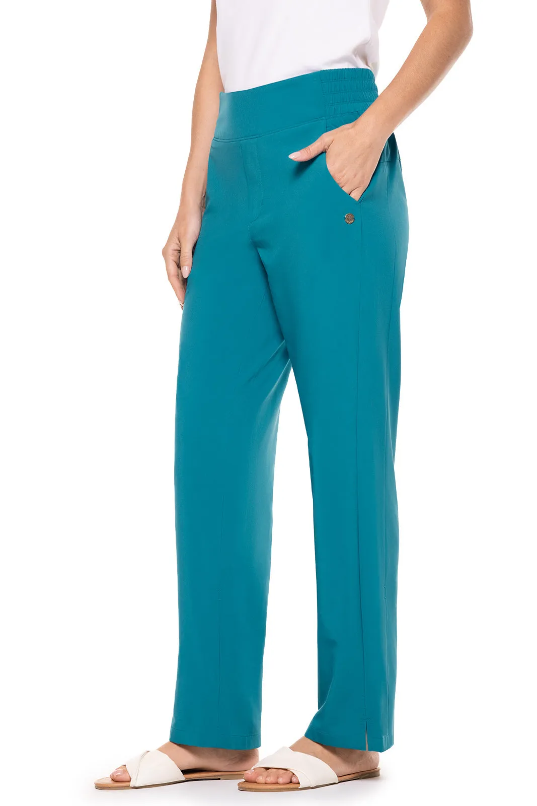 Women's Pellaro Travel Pants  |  Tahitian Teal