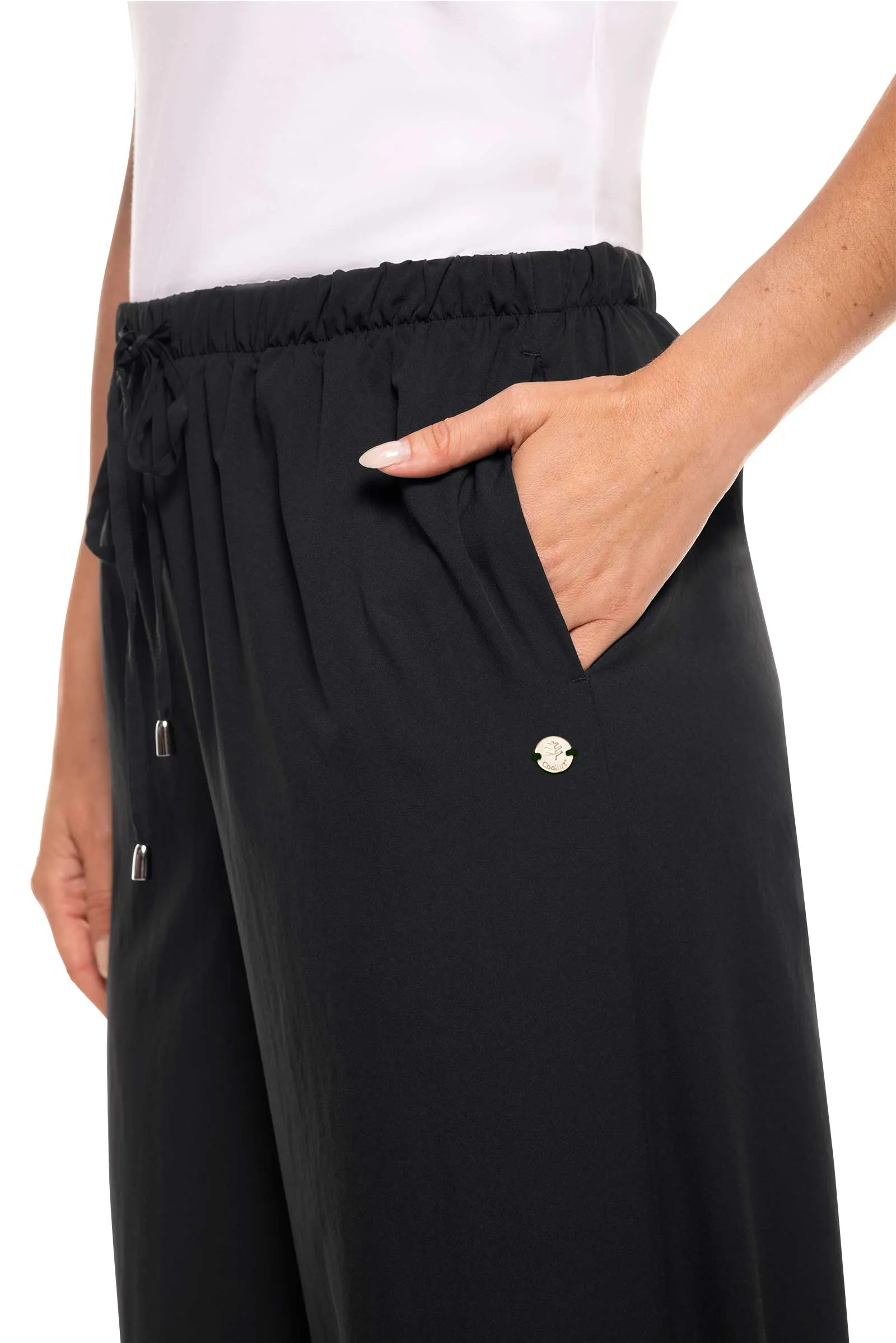 Women's Petra Wide Leg Pants  |  Black