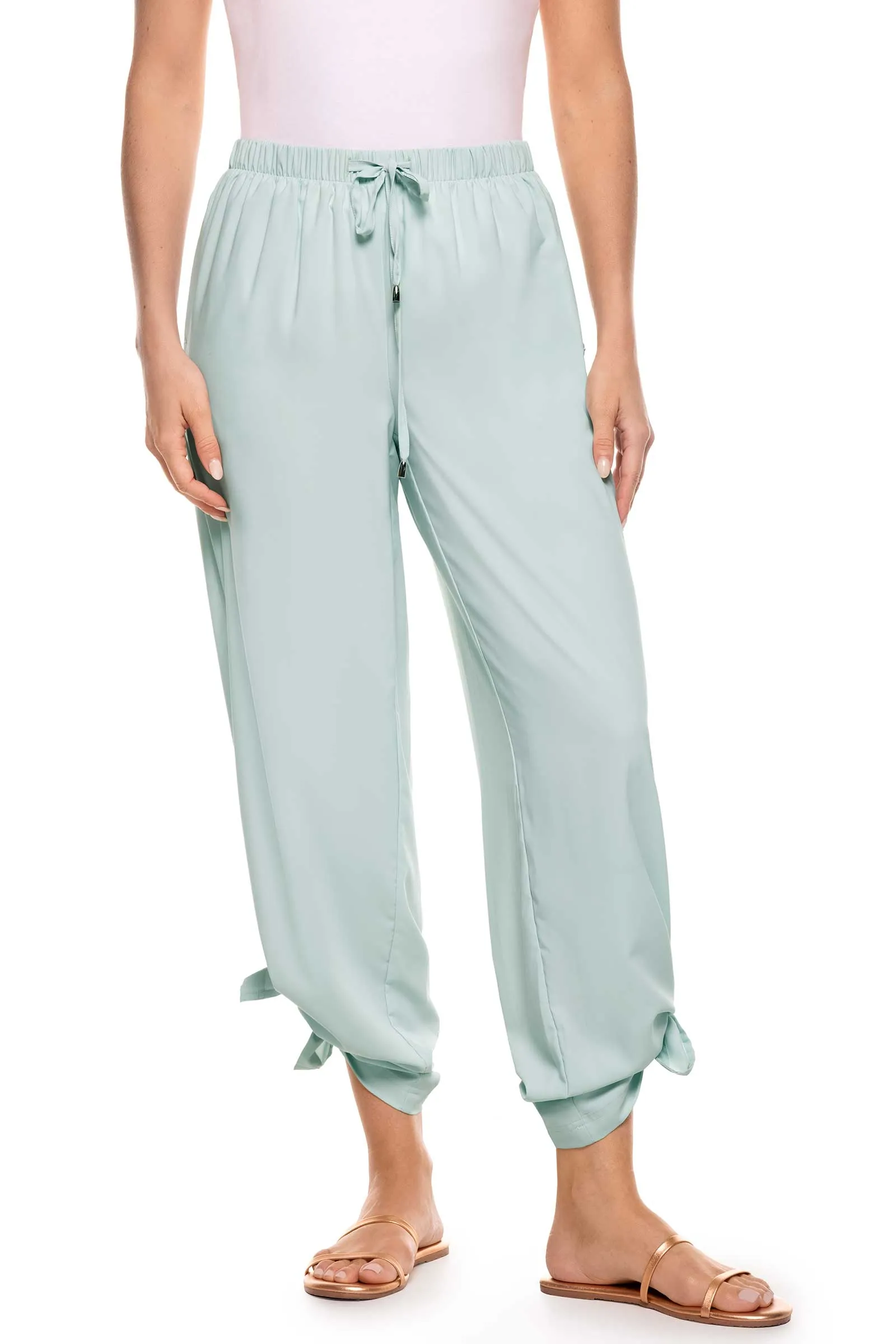 Women's Petra Wide Leg Pants  |  Misty Aqua