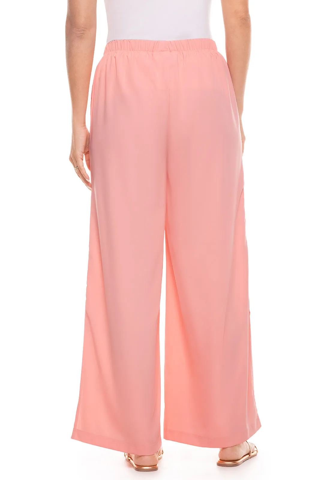 Women's Petra Wide Leg Pants  |  Peach Fuzz