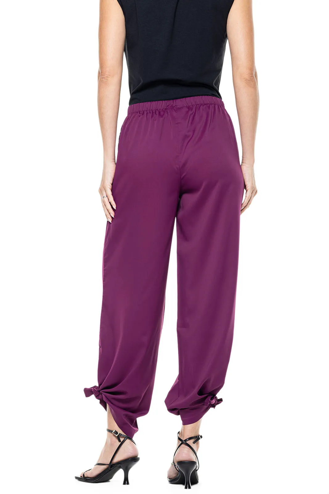 Women's Petra Wide Leg Pants  |  Rich Plum